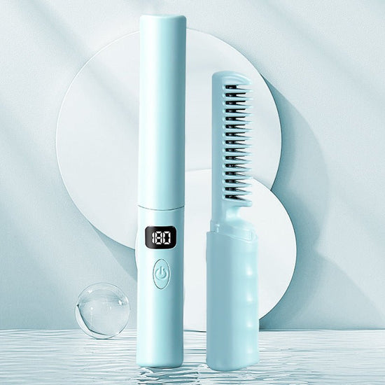 LCD Charging Portable Straight Comb $28.99 Dana Fashion Color: Blue Power source: USB Beauty Tools Product information: Power supply: pink, purple, blue Power supply mode: Wireless (lithium battery) Color: 3 colors Rated Voltage: 50 Type: straight comb Pr