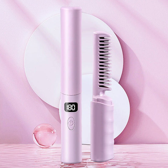 LCD Charging Portable Straight Comb $28.99 Dana Fashion Color: Purple Power source: USB Beauty Tools Product information: Power supply: pink, purple, blue Power supply mode: Wireless (lithium battery) Color: 3 colors Rated Voltage: 50 Type: straight comb