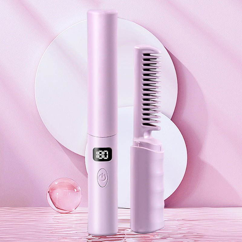 LCD Charging Portable Straight Comb $28.99 Dana Fashion Color: Purple Power source: USB Beauty Tools Product information: Power supply: pink, purple, blue Power supply mode: Wireless (lithium battery) Color: 3 colors Rated Voltage: 50 Type: straight comb