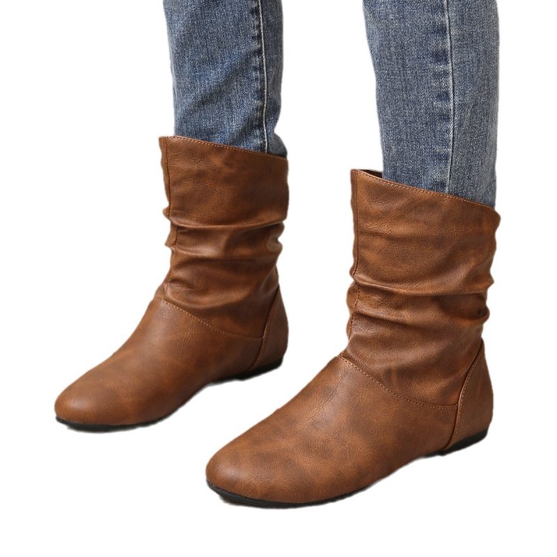 Leather Flat All-match Short Boots Women $45.99 Dana Fashion Color: Black Size: 36 Women's shoes ข้อมูลผลิตภัณฑ์: ลวดลาย: สีทึบ วัสดุซับใน: หนัง สี: น้ำตาลอ่อน (พื้นผิวหนัง) ความสูงส้น: ส้นแบน ความยาวถุงเท้า: ท่อต่ำ รูปร่างส้น: ส้นหนา ขนาด: 36,37,38,39,40