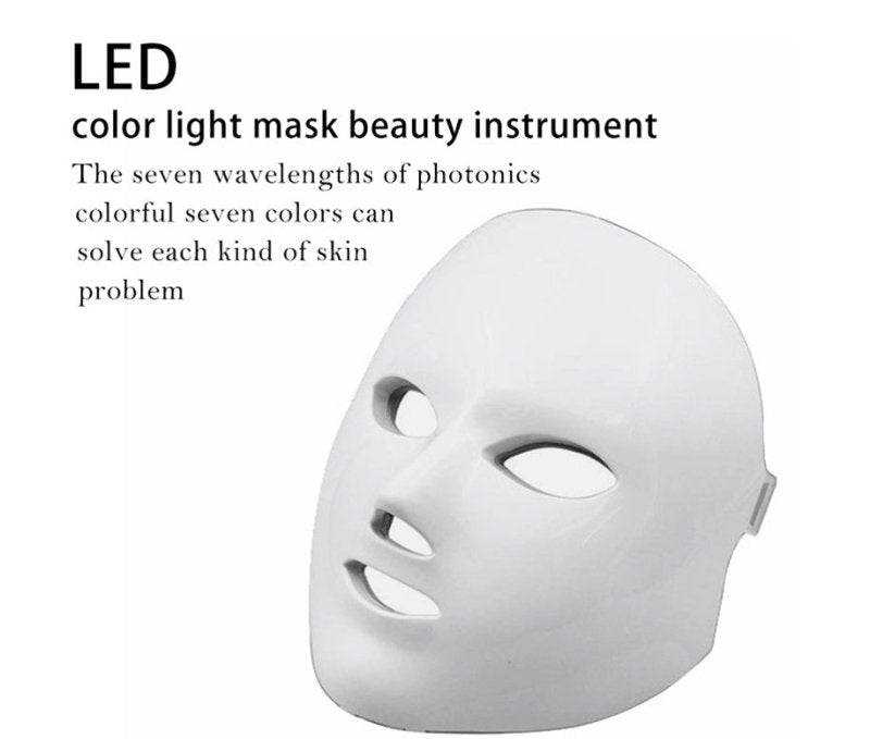 Led Facial beauty instrument $55.00 Dana Fashion Model: AU Style: 7color Beauty Tools 7 colors Led mask Facial beauty skin care rejuvenation wrinkles acne removal face beauty therapy whitening tightening instrument advantage: 1. LED light is another impor
