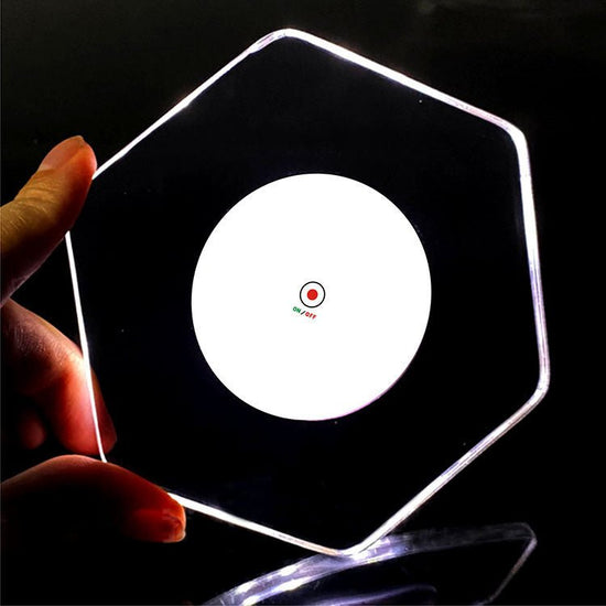 LED Glow Coaster Acrylic Crystal Emitting Luminous Bar Cocktail Mug Stand Light Coasters Flashing Base Tableware Decoration Pads $19.50 Dana Fashion Color: Hexagonal White Light Dana's Kitchen Overview: 1. Fast flashing, slow flashing, steady flashing, le