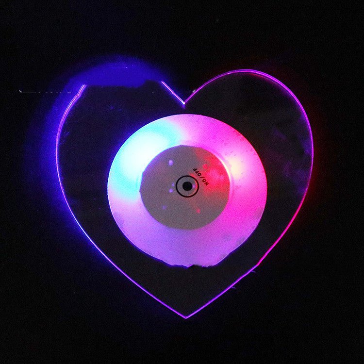 LED Glow Coaster Acrylic Crystal Emitting Luminous Bar Cocktail Mug Stand Light Coasters Flashing Base Tableware Decoration Pads $19.50 Dana Fashion Color: Love Color Light Dana's Kitchen Overview: 1. Fast flashing, slow flashing, steady flashing, led coa