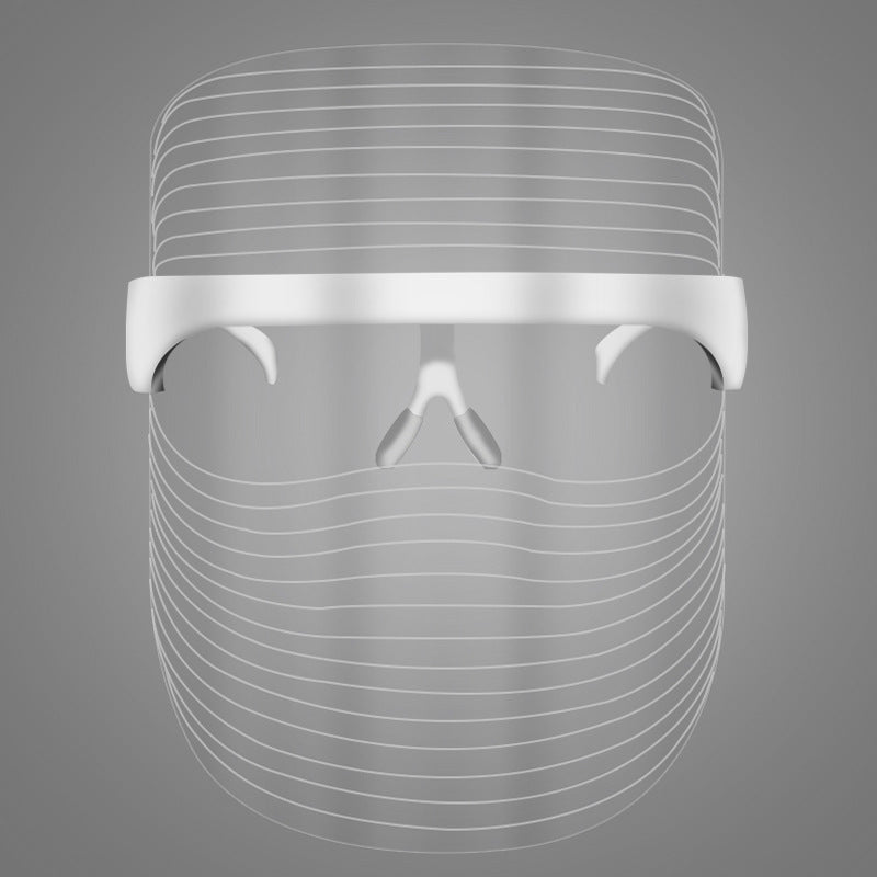 LED Three-color Beauty Mask Household Face Acne Removing Photon Skin Rejuvenation Skin Whitening And Spots Lightening Beauty Apparatus $145.50 Dana Fashion Color: SET1 Beauty Tools Product information: Applicable scenario: family Color: transparent Effica