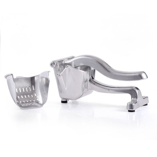 Lemon Squeezer $59.50 Dana Fashion Color: Silver Dana's Kitchen heavy duty lemon and lime squeezer, made from high-quality aluminum alloy and steel which gives it a long life and prevents rusting. The Premium quality of lemon and lime squeezer makes sure