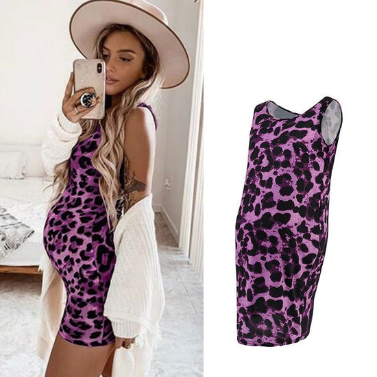 Leopard Dress Summer Sleeveless Pregnant Women $16.83 Dana Fashion Color: Brown Size: L Baby & Mother Leopard Dress Summer Sleeveless Pregnant Women Maternity Sleeveless Dresses Casual Silm Pencil Bodycon Dress Womens Dresses Skirt length: MIDI skirt Neck