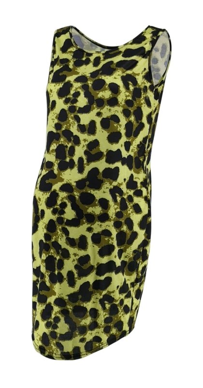 Leopard Dress Summer Sleeveless Pregnant Women $16.83 Dana Fashion Color: Green Size: L Baby & Mother Leopard Dress Summer Sleeveless Pregnant Women Maternity Sleeveless Dresses Casual Silm Pencil Bodycon Dress Womens Dresses Skirt length: MIDI skirt Neck