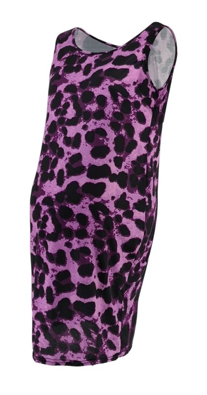 Leopard Dress Summer Sleeveless Pregnant Women $16.83 Dana Fashion Color: Purple Size: L Baby & Mother Leopard Dress Summer Sleeveless Pregnant Women Maternity Sleeveless Dresses Casual Silm Pencil Bodycon Dress Womens Dresses Skirt length: MIDI skirt Nec