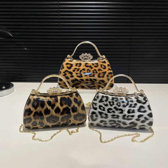 Leopard Print Fashion Retro Crossbody Bag For Women $41.03 Dana Fashion Color: Black Women's Bags Product information: Color: black, yellow, brown Hardness: medium hard Material: PU Suitcase shape: round Popular elements: Leopard print Number of shoulder