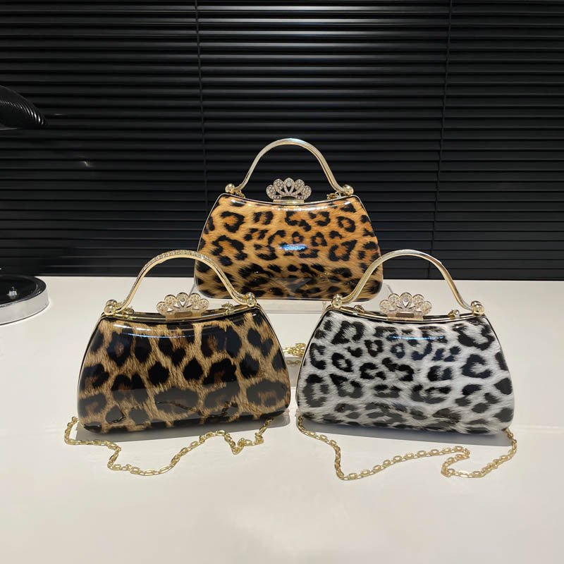 Leopard Print Fashion Retro Crossbody Bag For Women $41.03 Dana Fashion Color: Black Women's Bags Product information: Color: black, yellow, brown Hardness: medium hard Material: PU Suitcase shape: round Popular elements: Leopard print Number of shoulder