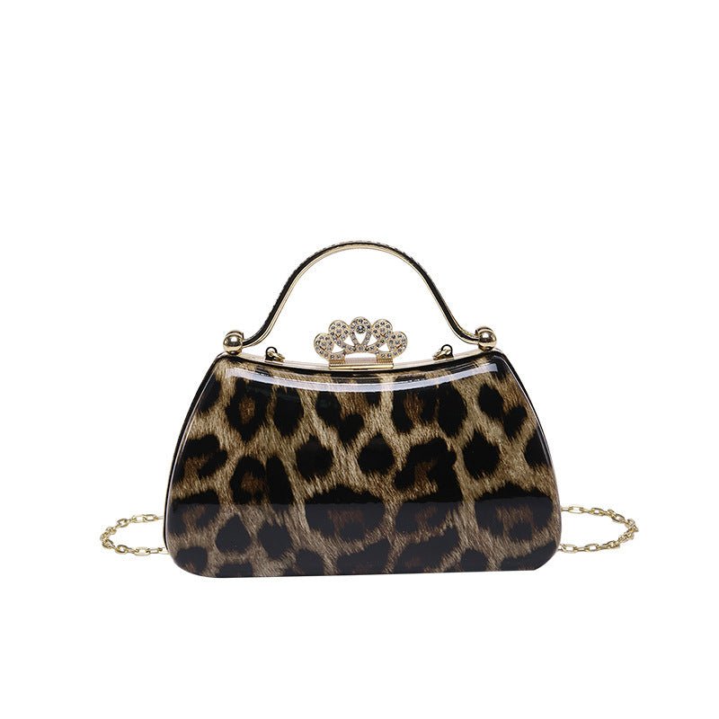 Leopard Print Fashion Retro Crossbody Bag For Women $41.03 Dana Fashion Color: Brown Women's Bags Product information: Color: black, yellow, brown Hardness: medium hard Material: PU Suitcase shape: round Popular elements: Leopard print Number of shoulder