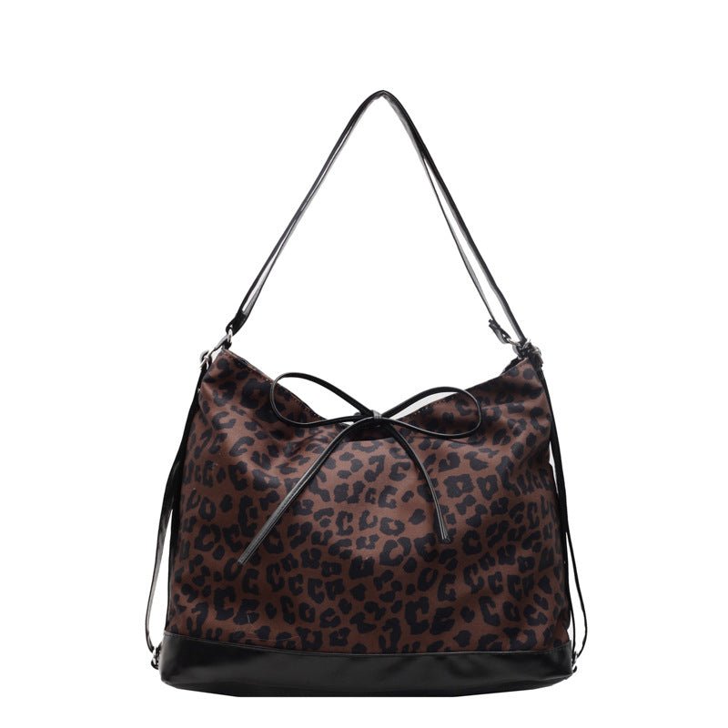 Leopard Print Personality Large Capacity Fashion Backpack Three-purpose $25.11 Dana Fashion Color: Brown Women's Bags Product information: Lining texture: Polyester Applicable scenario: Daily configuration Color: Brown, Brown Outer bag type: Sandwich pock