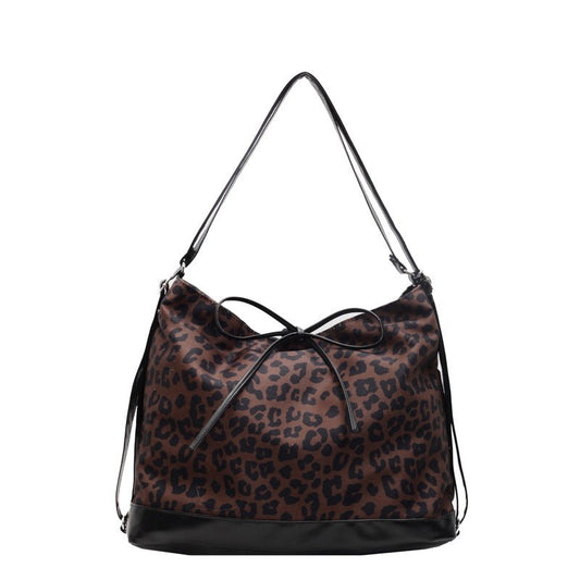 Leopard Print Personality Large Capacity Fashion Backpack Three-purpose $25.11 Dana Fashion Color: Brown Women's Bags Product information: Lining texture: Polyester Applicable scenario: Daily configuration Color: Brown, Brown Outer bag type: Sandwich pock