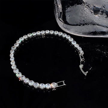 12 Bracelet Silver Square