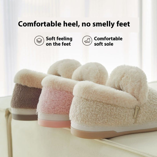 Lightweight Bag Heel Warm Summer Wear Indoor Slippers $40.00 Dana Fashion Color: Cherry Blossom Powder Size: 36to37 Women's shoes Product information: Lining material: artificial velboa Color: cream white [Plush Bag heel warm], Cocoa Brown [Plush Bag heel
