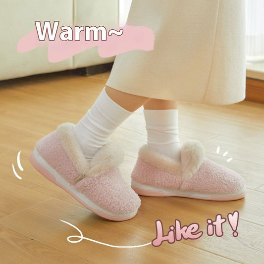 Lightweight Bag Heel Warm Summer Wear Indoor Slippers $40.00 Dana Fashion Color: Cherry Blossom Powder Size: 36to37 Women's shoes Product information: Lining material: artificial velboa Color: cream white [Plush Bag heel warm], Cocoa Brown [Plush Bag heel