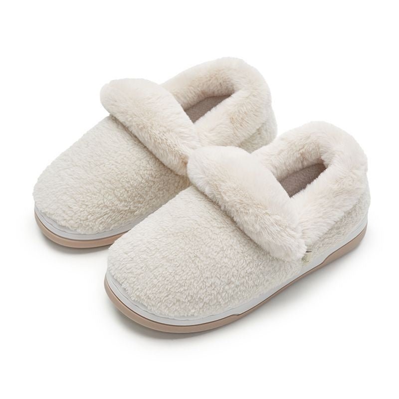 Lightweight Bag Heel Warm Summer Wear Indoor Slippers $40.00 Dana Fashion Color: Cream White Size: 36to37 Women's shoes Product information: Lining material: artificial velboa Color: cream white [Plush Bag heel warm], Cocoa Brown [Plush Bag heel warm], ch
