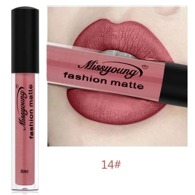 Lip Gloss Liquid Lipstick Non-Stick Cup Matte Makeup Llipstick $19.00 Dana Fashion style: A makeup Product information: Color Classification: (A) K59-L63-1# (B)K86-E70-2# (C)B60-M48-3# (D)K27-I37-4# (E)D27-B30-5# (F)K52-L21-6# (G)K44-B28-7# (H)D52-K20-8#