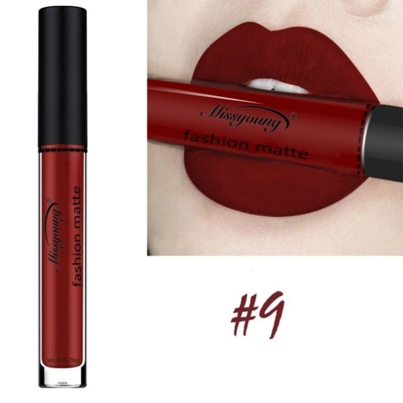 Lip Gloss Liquid Lipstick Non-Stick Cup Matte Makeup Llipstick $19.00 Dana Fashion style: I makeup Product information: Color Classification: (A) K59-L63-1# (B)K86-E70-2# (C)B60-M48-3# (D)K27-I37-4# (E)D27-B30-5# (F)K52-L21-6# (G)K44-B28-7# (H)D52-K20-8#