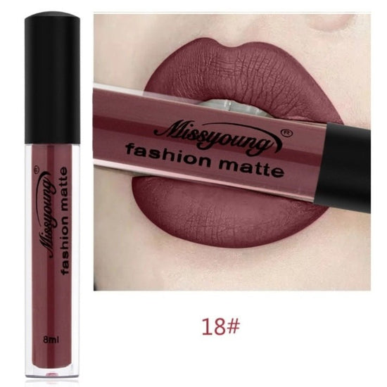 Lip Gloss Liquid Lipstick Non-Stick Cup Matte Makeup Llipstick $19.00 Dana Fashion style: A makeup Product information: Color Classification: (A) K59-L63-1# (B)K86-E70-2# (C)B60-M48-3# (D)K27-I37-4# (E)D27-B30-5# (F)K52-L21-6# (G)K44-B28-7# (H)D52-K20-8#