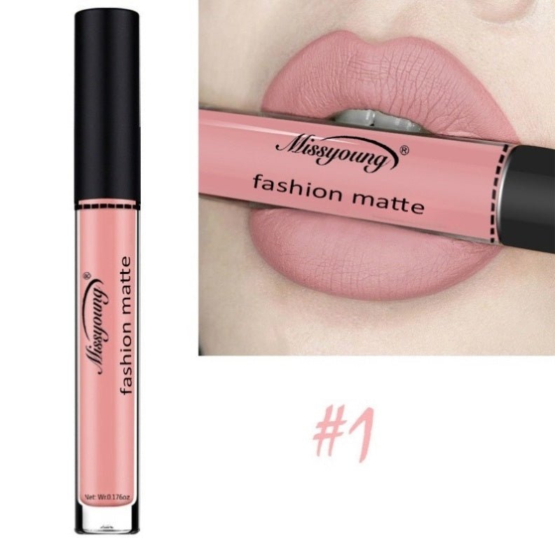 Lip Gloss Liquid Lipstick Non-Stick Cup Matte Makeup Llipstick $19.00 Dana Fashion style: A makeup Product information: Color Classification: (A) K59-L63-1# (B)K86-E70-2# (C)B60-M48-3# (D)K27-I37-4# (E)D27-B30-5# (F)K52-L21-6# (G)K44-B28-7# (H)D52-K20-8#