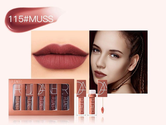 Lip gloss suit $52.82 Dana Fashion Color: P1202 suit makeup Color : Pumpkin color series Size: 18.4*2.4*10.4 (cm) / set