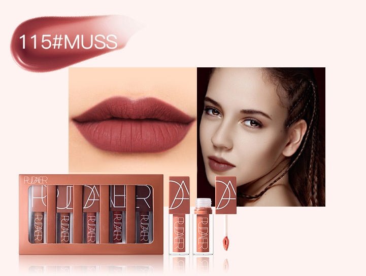 Lip gloss suit $52.82 Dana Fashion Color: P1202 suit makeup Color : Pumpkin color series Size: 18.4*2.4*10.4 (cm) / set