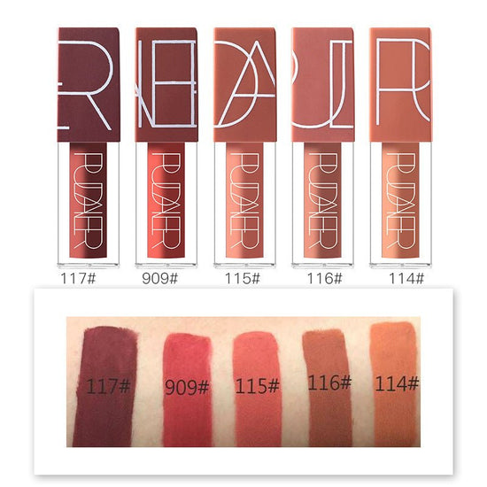 Lip gloss suit $52.82 Dana Fashion Color: P1202 suit makeup Color : Pumpkin color series Size: 18.4*2.4*10.4 (cm) / set