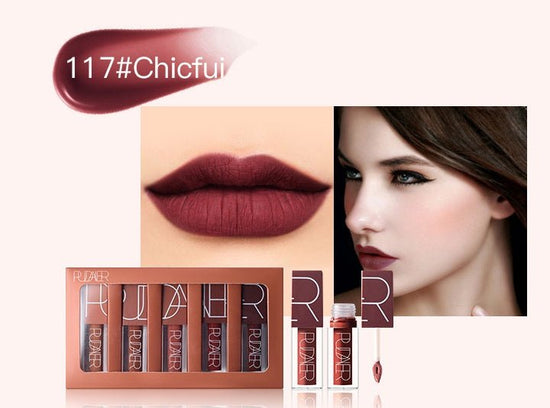 Lip gloss suit $52.82 Dana Fashion Color: P1202 suit makeup Color : Pumpkin color series Size: 18.4*2.4*10.4 (cm) / set