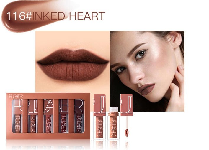 Lip gloss suit $52.82 Dana Fashion Color: P1202 suit makeup Color : Pumpkin color series Size: 18.4*2.4*10.4 (cm) / set