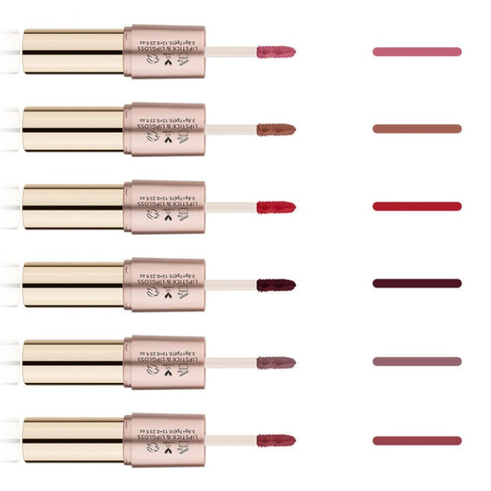 Lip gloss $18.80 Dana Fashion style: 10Style makeup Benefits: Lasting Quantity: 1PCS Lipstick Lip Gloss and Type: Lipstick Ingredients: Lipstick and lip gloss Net weight: 10.5g Size: full size Effect: long lasting, natural, coloring, color lock