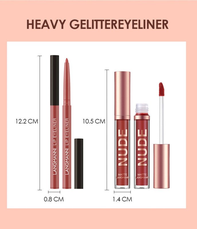 Lip Liner And Lipstick Makeup 12 Pcs Set 6 Matte Lipstick 6 Lip Liner Pens Waterproof Long Lasting Matte Lipstick Beauty Cosmetics Makeup Gift For Girls Lipstick Set $30.00 Dana Fashion Color: As shown makeup Overview: 【Lipstick Lip Liner Set】 It comes to