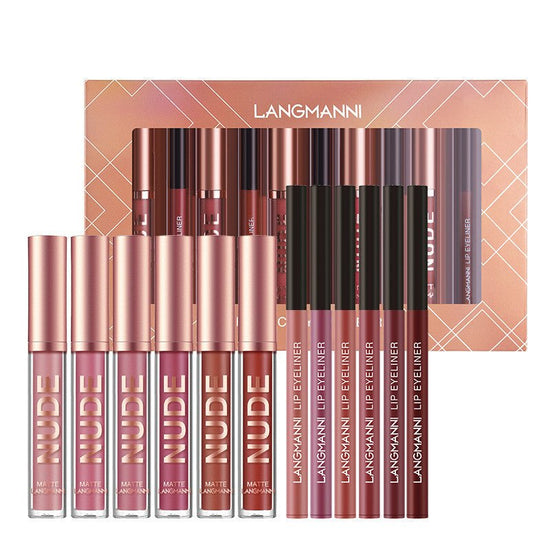 Lip Liner And Lipstick Makeup 12 Pcs Set 6 Matte Lipstick 6 Lip Liner Pens Waterproof Long Lasting Matte Lipstick Beauty Cosmetics Makeup Gift For Girls Lipstick Set $30.00 Dana Fashion Color: As shown makeup Overview: 【Lipstick Lip Liner Set】 It comes to