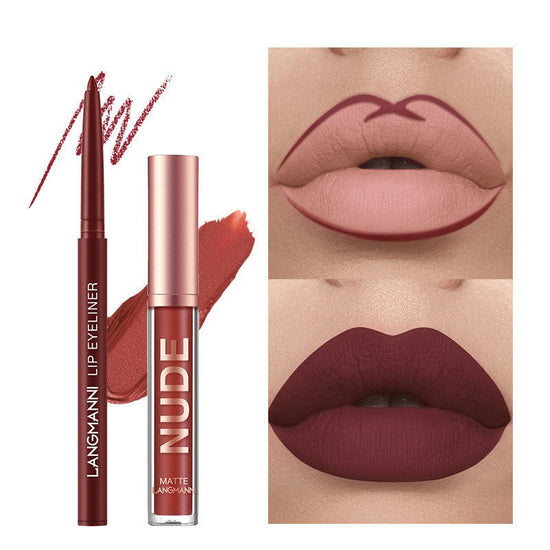 Lip Liner And Lipstick Makeup 12 Pcs Set 6 Matte Lipstick 6 Lip Liner Pens Waterproof Long Lasting Matte Lipstick Beauty Cosmetics Makeup Gift For Girls Lipstick Set $30.00 Dana Fashion Color: As shown makeup Overview: 【Lipstick Lip Liner Set】 It comes to