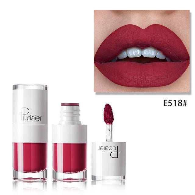 Lipstick 16 color white bottle matte lip gloss lasting moisturizing $19.00 Dana Fashion style: E518 makeup Feature: Product Name: lipstick / Batom / labiales / lipstick / pintalabios / lippenstift / pomadka Labios Red Long-lasting Lipstick Pintalabios Wat