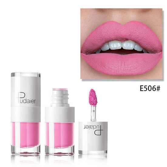 Lipstick 16 color white bottle matte lip gloss lasting moisturizing $19.00 Dana Fashion style: E506 makeup Feature: Product Name: lipstick / Batom / labiales / lipstick / pintalabios / lippenstift / pomadka Labios Red Long-lasting Lipstick Pintalabios Wat
