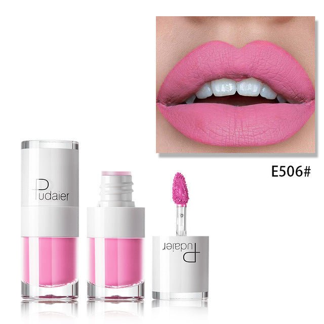 Lipstick 16 color white bottle matte lip gloss lasting moisturizing $19.00 Dana Fashion style: E506 makeup Feature: Product Name: lipstick / Batom / labiales / lipstick / pintalabios / lippenstift / pomadka Labios Red Long-lasting Lipstick Pintalabios Wat