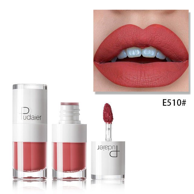 Lipstick 16 color white bottle matte lip gloss lasting moisturizing $19.00 Dana Fashion style: E510 makeup Feature: Product Name: lipstick / Batom / labiales / lipstick / pintalabios / lippenstift / pomadka Labios Red Long-lasting Lipstick Pintalabios Wat