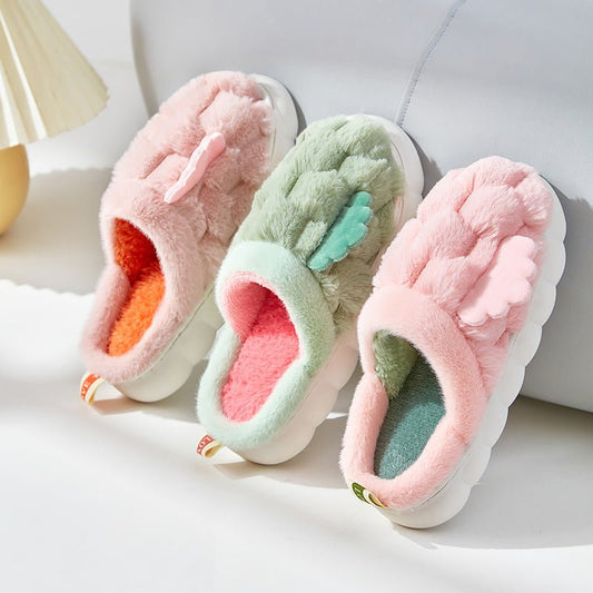 Little Wing Cotton Slippers Feeling Of Walking On Shit $30.18 Dana Fashion Color: Brown Size: 38to39 Women's shoes Product information: Color: gray, pink, green, skin pink Brown Heel shape: U-shaped Size: 36-37 (suitable for 35-36),38-39 (suitable for 37-