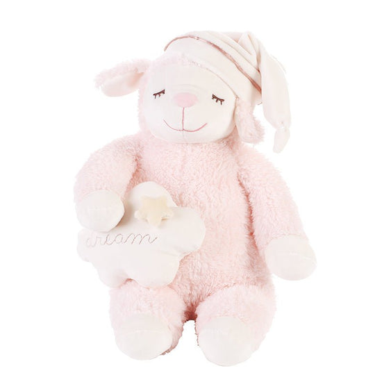 LIVHEART Sheep Doll Pillow Plush Toy Ragdoll Cute Child Sleeping Doll $280.37 Dana Fashion Color: Pink Size: L Toys & Hobbies Specification: material: Plush Toy type: doll Filling: Bown cotton Packing list: Sleeping doll x1