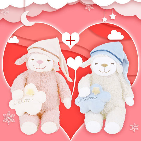 LIVHEART Sheep Doll Pillow Plush Toy Ragdoll Cute Child Sleeping Doll $632.57 Dana Fashion Color: Suit Size: L Toys & Hobbies Specification: material: Plush Toy type: doll Filling: Bown cotton Packing list: Sleeping doll x1