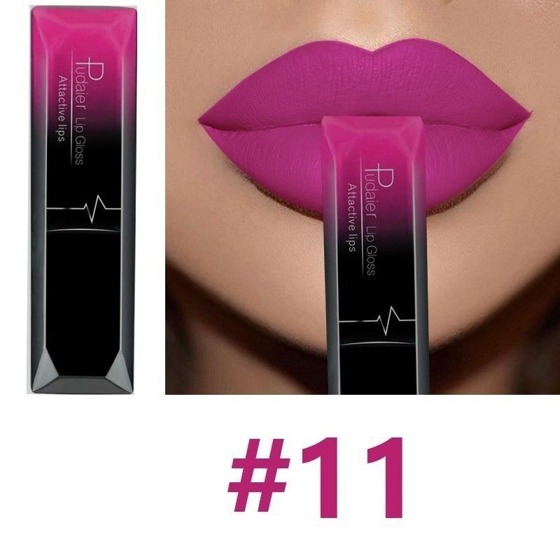 Long-lasting Non-stick Lip Balm $15.00 Dana Fashion Color: 11 makeup 17 Color for You to Choose. 100% brand new and High quality Quantity: 1 PC Features: Matte,Long-lasting,Waterproof Capacity: 8ml Package Content: 1 PC Matte Lip Gloss