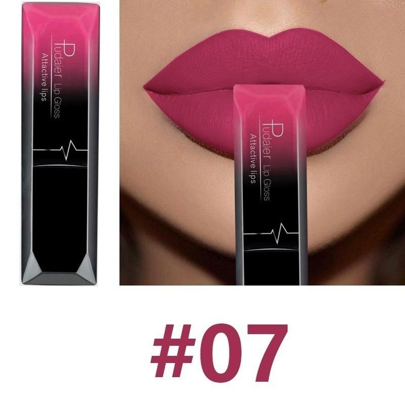 Long-lasting Non-stick Lip Balm $15.00 Dana Fashion Color: 7 makeup 17 Color for You to Choose. 100% brand new and High quality Quantity: 1 PC Features: Matte,Long-lasting,Waterproof Capacity: 8ml Package Content: 1 PC Matte Lip Gloss