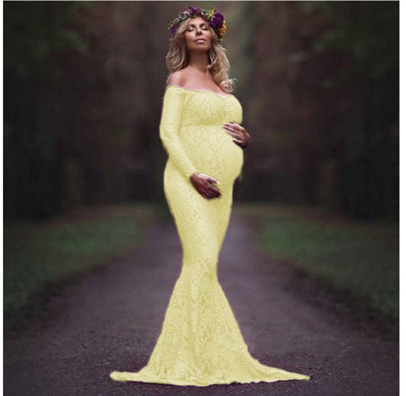 Long sleeve dress with long sleeves $34.04 Dana Fashion Color: Cream color Size: 3XL Baby & Mother Fabric name: Lace Style: Vintage pattern: plain Craft: Collage / Mosaic Skirt type: cake skirt 1. Asian sizes are 1 to 2 sizes smaller than European and Ame