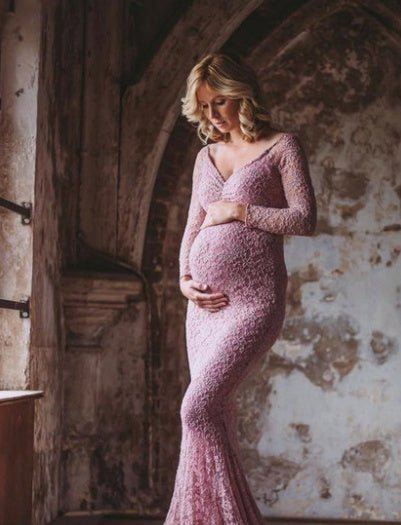 Long sleeve dress with long sleeves $34.04 Dana Fashion Color: Purple pink Size: 3XL Baby & Mother Fabric name: Lace Style: Vintage pattern: plain Craft: Collage / Mosaic Skirt type: cake skirt 1. Asian sizes are 1 to 2 sizes smaller than European and Ame