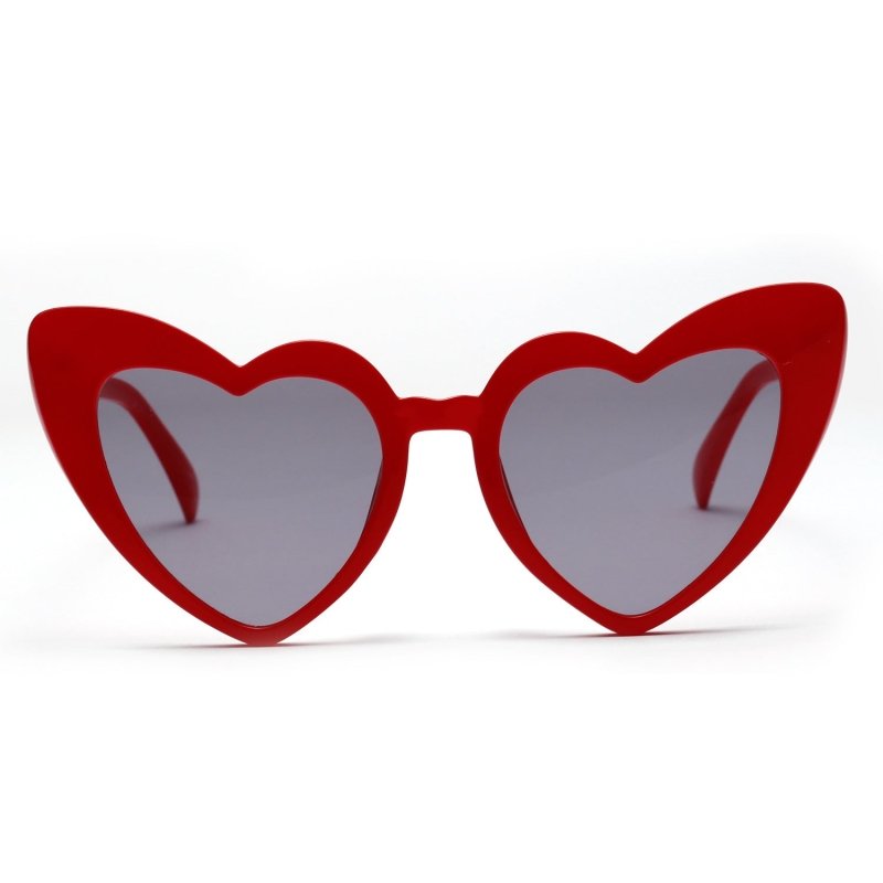 Love Sunglasses Big Heart Sunglasses Europe and America Popular Heart Shape Glasses $15.57 Dana Fashion Lens color: Retro Red Women's Accessories Specification adult Glasses structure Frame Polarized No Lens material AC Style Vintage Frame Material Plasti