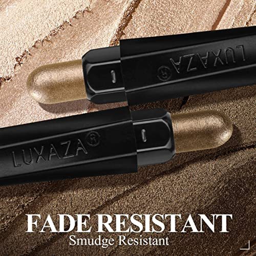 LUXAZA 6PCS Shimmer Neutral Brown Eyeshadow Stick Makeup Set $165.50 Dana Fashion Color: Black makeup Product information: Name: 6-piece Light Brown Eyeshadow Stick Makeup Set Brand: LUXAZA Model number: B0B56J32BC Material: Metal Weight: 200g Packing lis