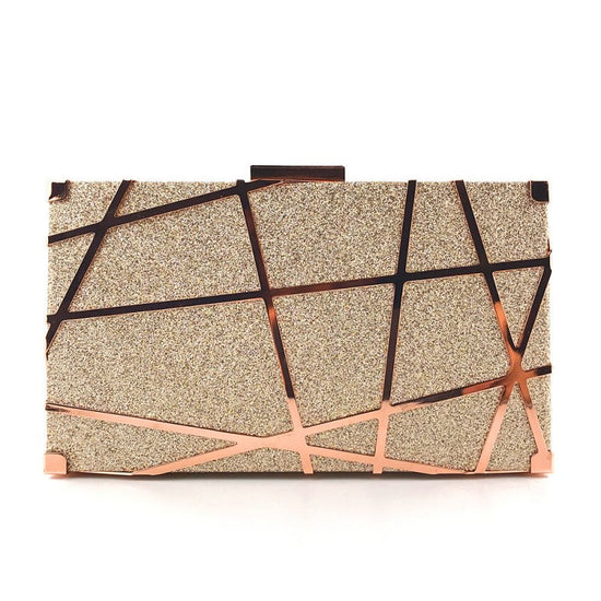 Luxury Handbags Bag Women Party Chain Glitter Gold Wedding Clutches Shoulder Bag $47.77 Dana Fashion Color: Rose Gold Women's Bags Product information: material: metal Applicable scene: dinner Fabric texture: PU Lining texture: polyester Trendy luggage st