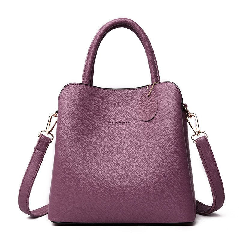Luxury Handbags Women Bags Designer High Quality Leather Handbags Casual Tote Bag Ladies Shoulder Messenger Bags Sac A Main $55.50 Dana Fashion Color: Purple Women's Bags Product Imformation: Style: Korean Supply category: Spot Bag trend style: Bucket bag