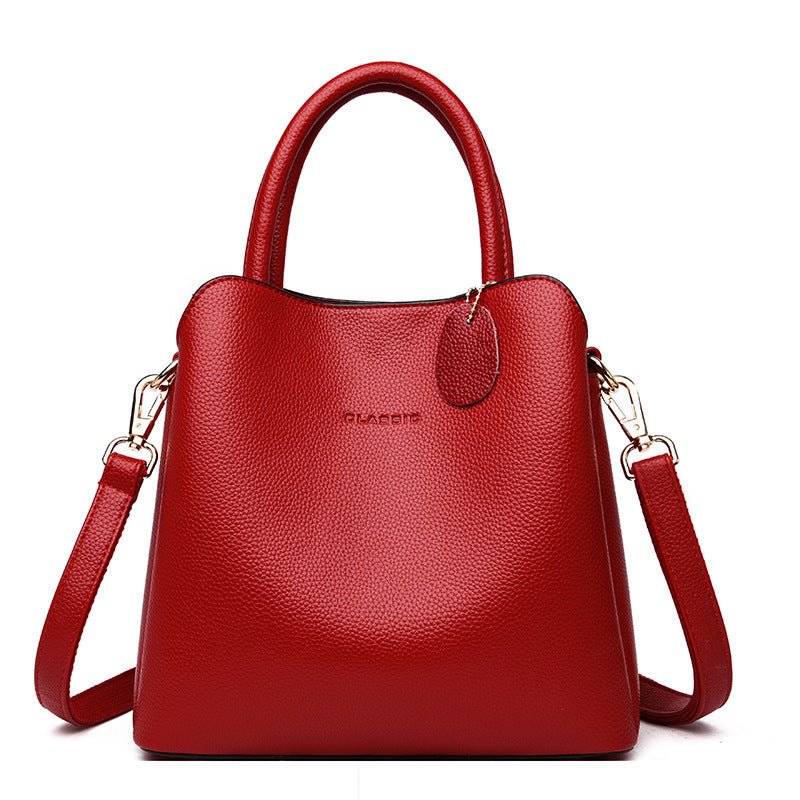 Luxury Handbags Women Bags Designer High Quality Leather Handbags Casual Tote Bag Ladies Shoulder Messenger Bags Sac A Main $55.50 Dana Fashion Color: Red Women's Bags Product Imformation: Style: Korean Supply category: Spot Bag trend style: Bucket bag Ba